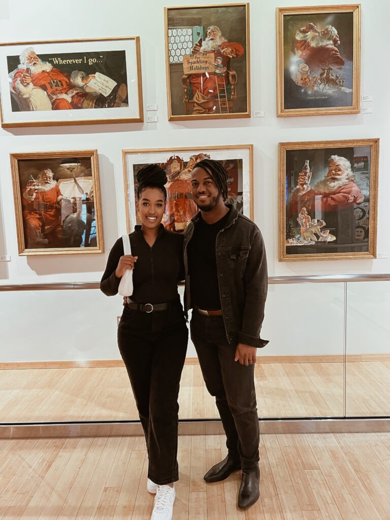 Man and woman at World of Coca Cola Atlanta 