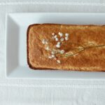 Jiffy cornbread served on a white plate