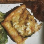 Spinach and Feta Fritatta on a plate