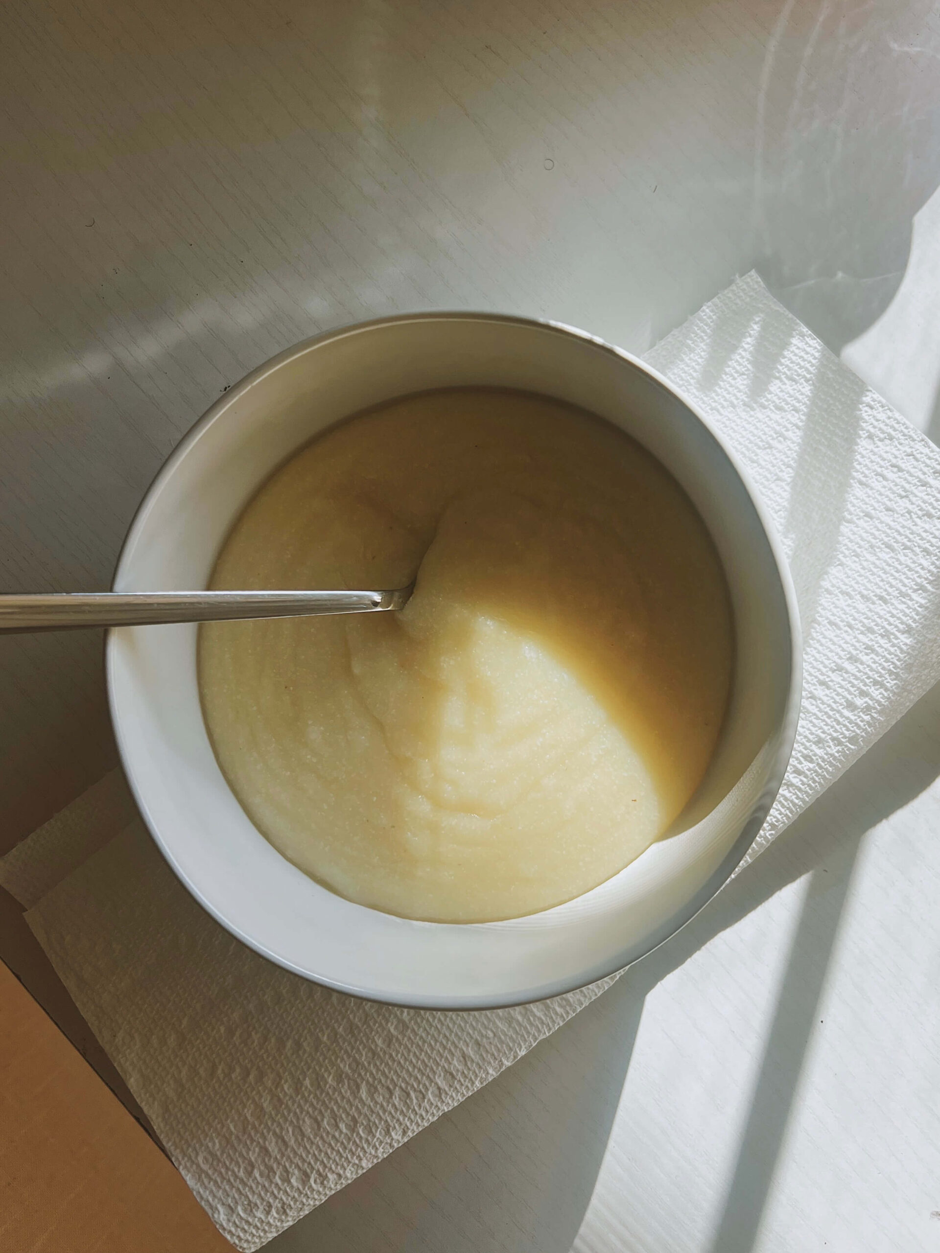 South African Soft Porridge in a bowl served with butter and sugar